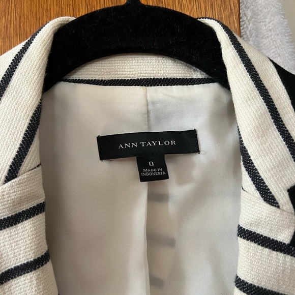 Ann Taylor Striped Blazer Jacket - Picture 3 of 3